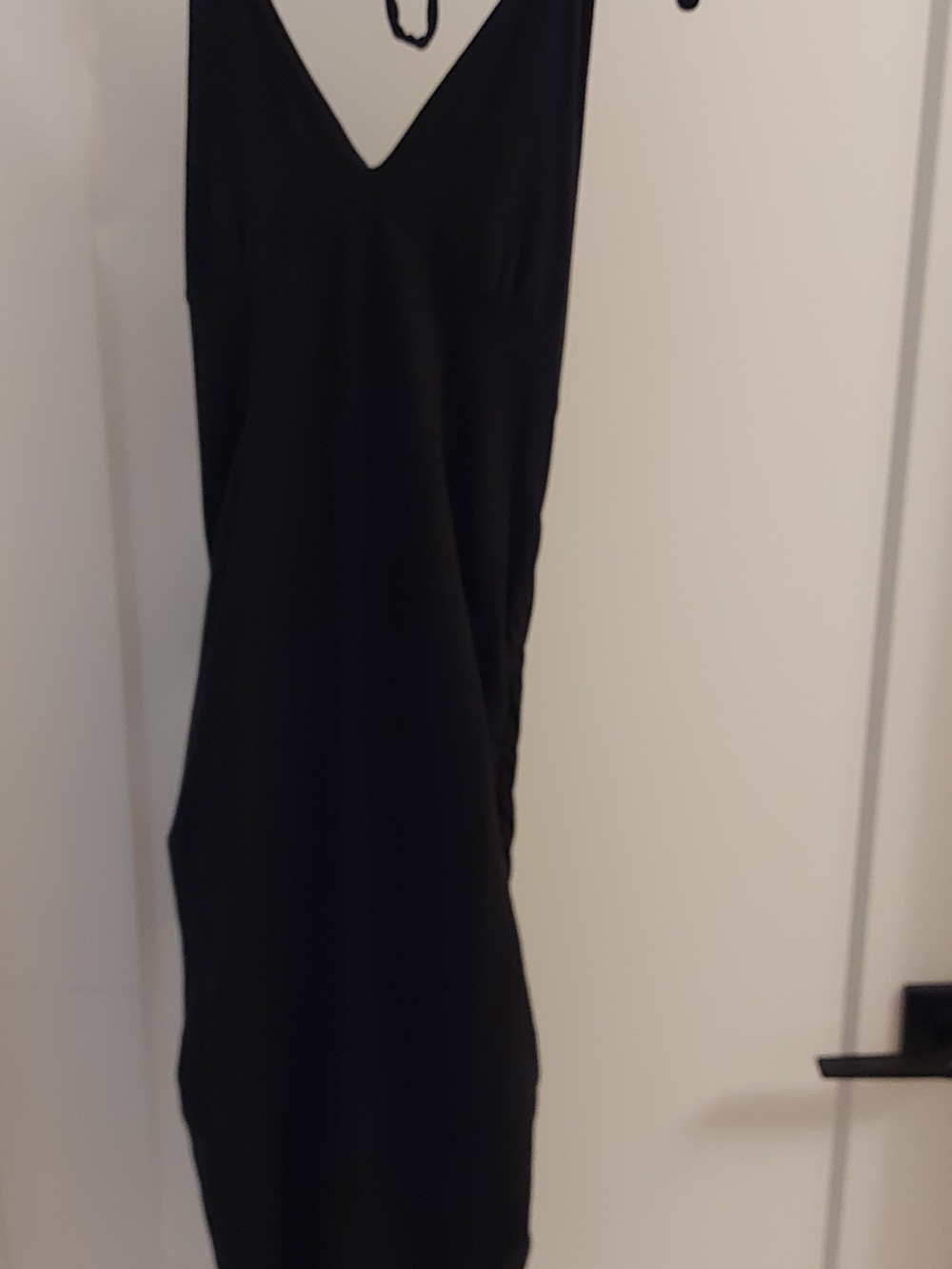Classic Black V-Neck Slip Dress